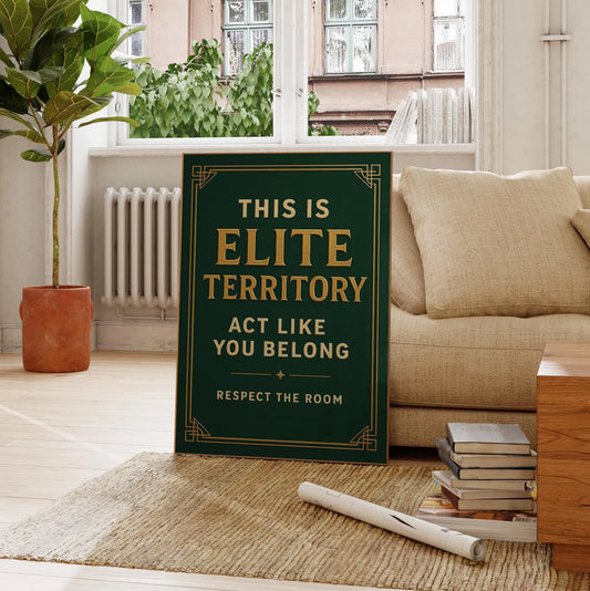 Elite Territory Typography Poster – Digital Download G18