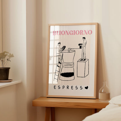 Coffee Wall Art Set, Modern Espresso Poster – Digital Poster (A19)