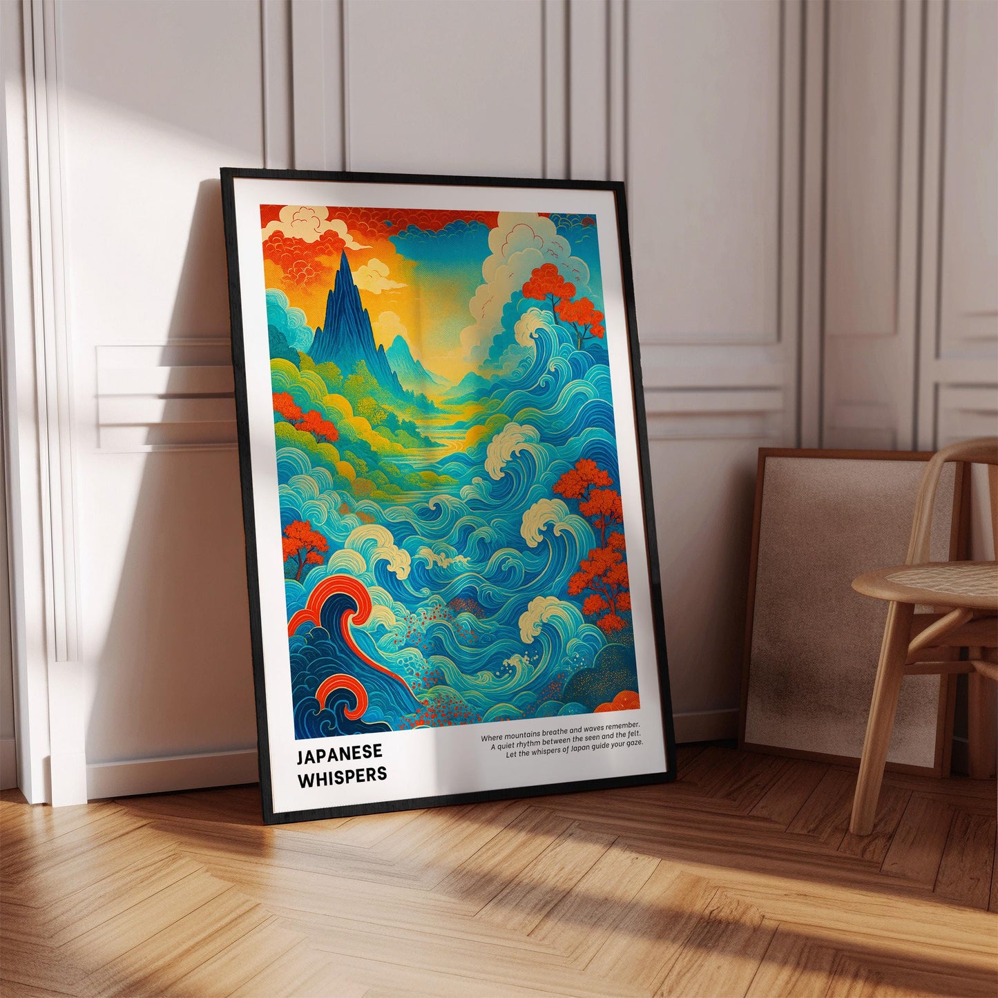 Japanese Whispers Poster, Japandi Wall Art – Digital Poster D61