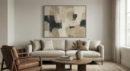 Abstract Wall Art Tones Layered Minimalist
